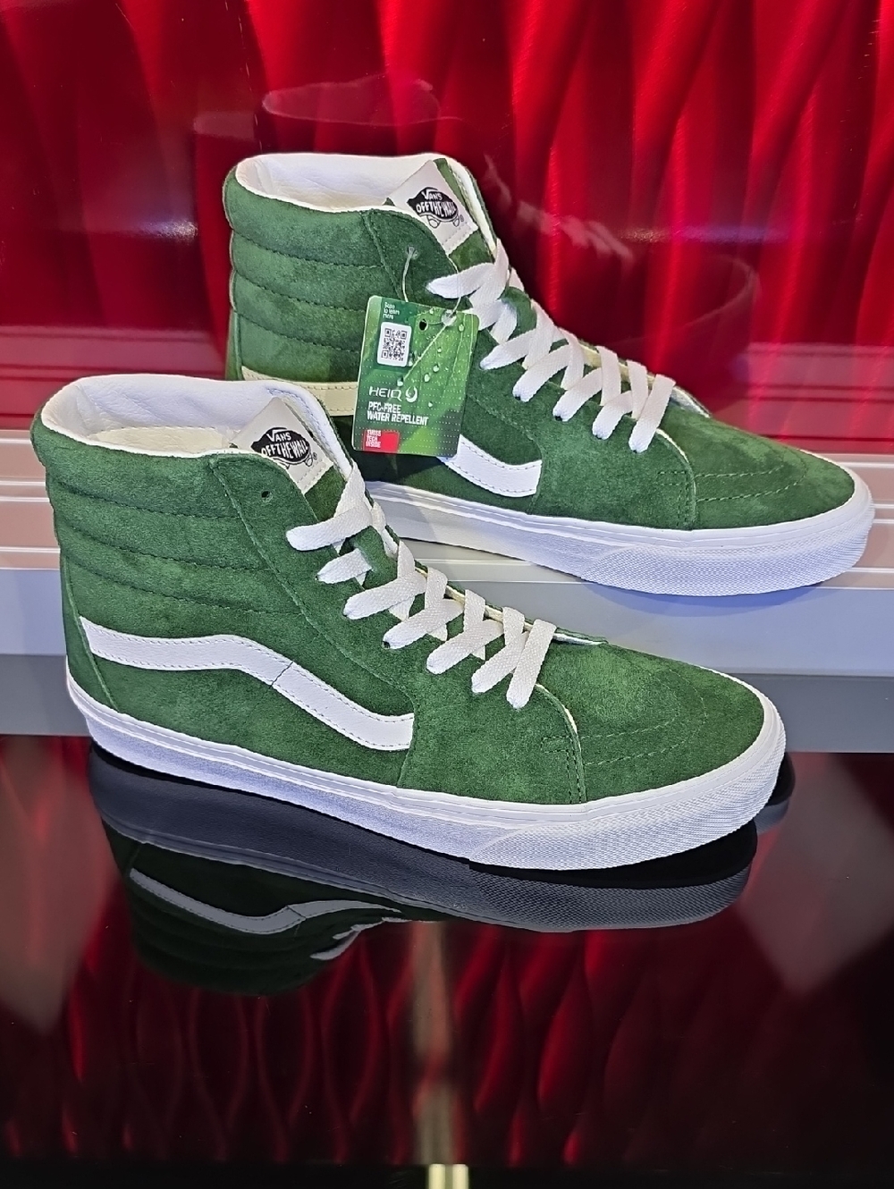 Vans Sk8-Hi Pig Suede Douglas Fir Green Men’s 8.5 Women’s 10 New With Box